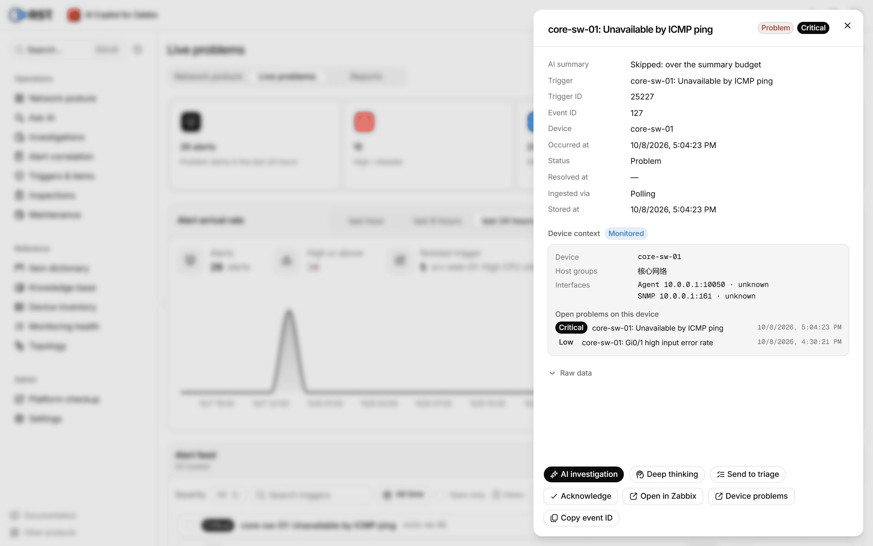 Alert details