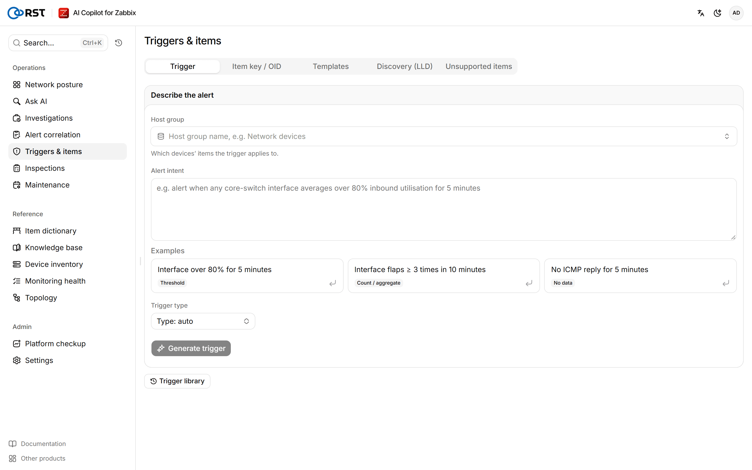Triggers & items