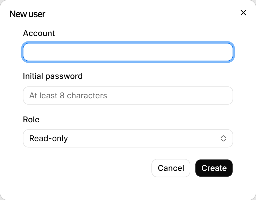 New user