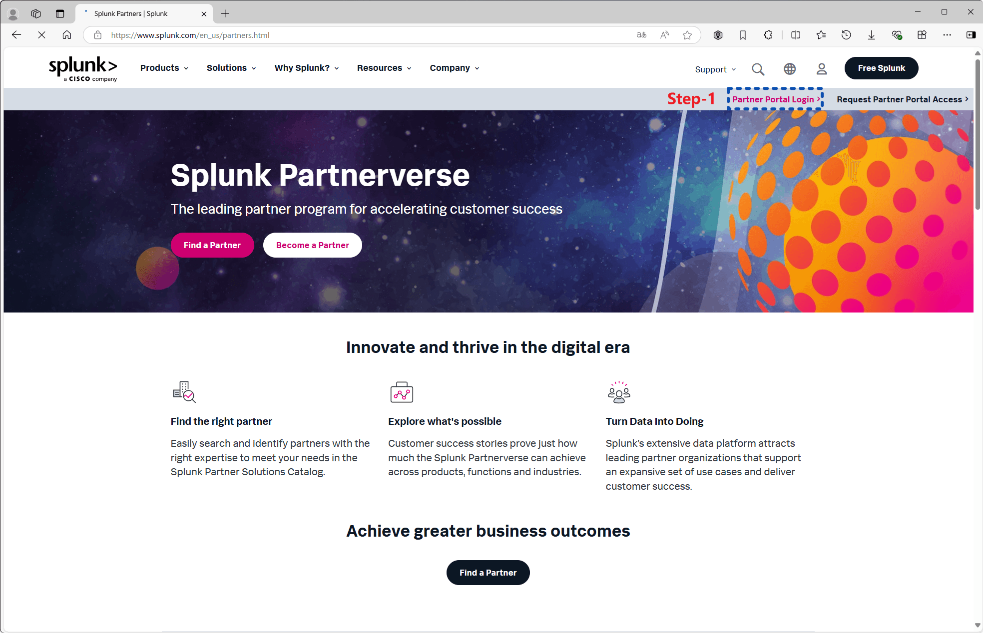 进入 Partner Portal 1