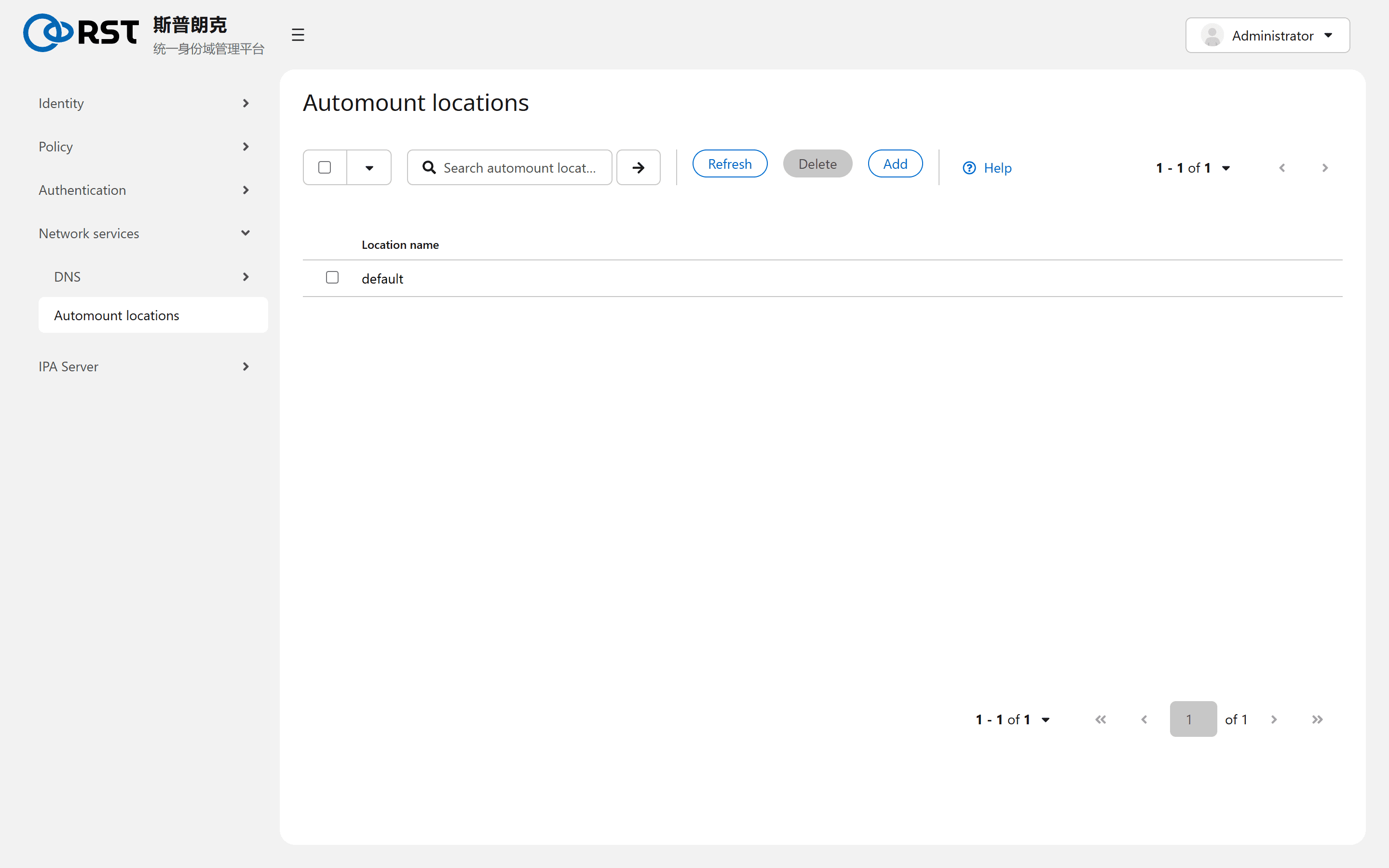 Automount locations