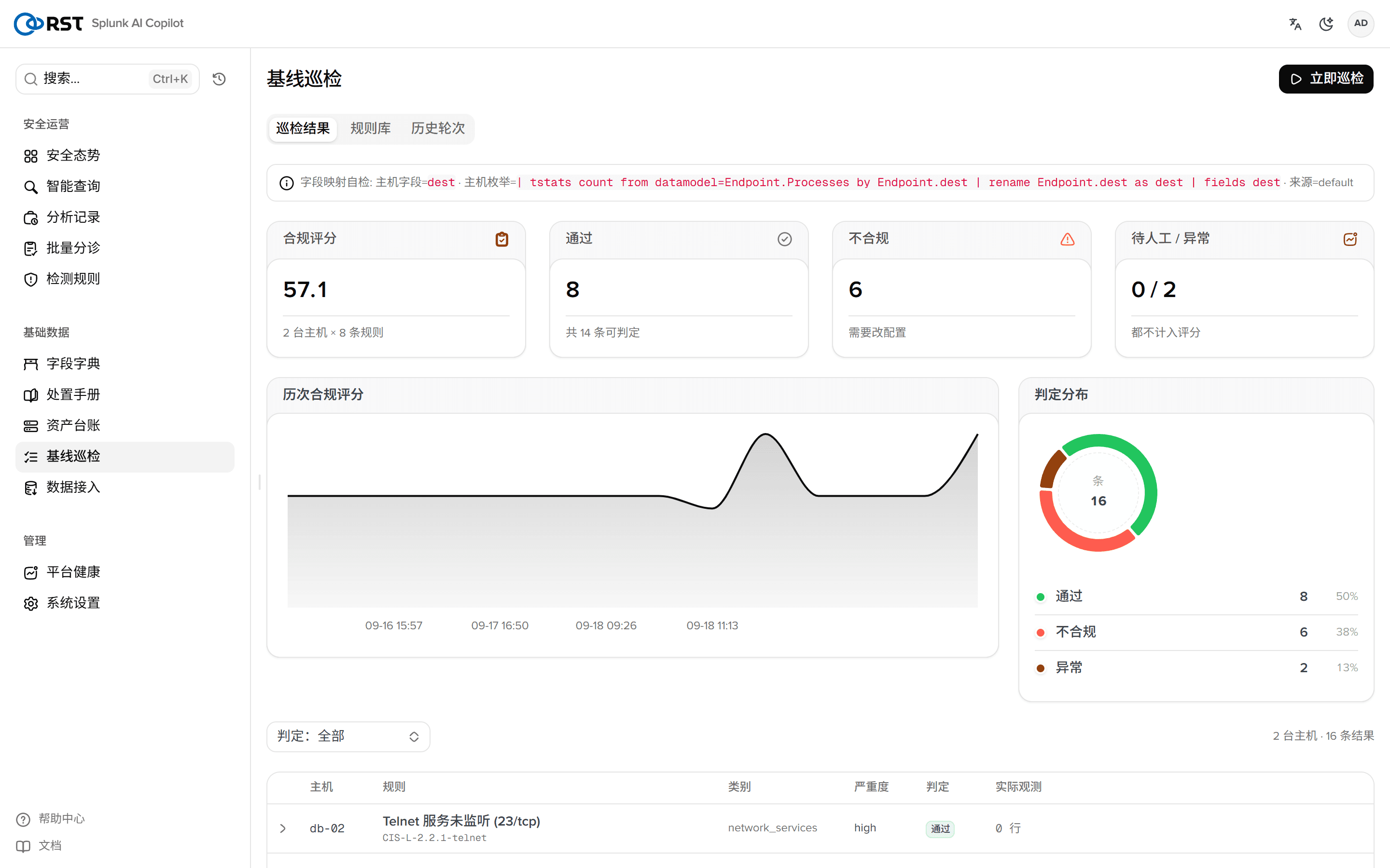 巡检结果