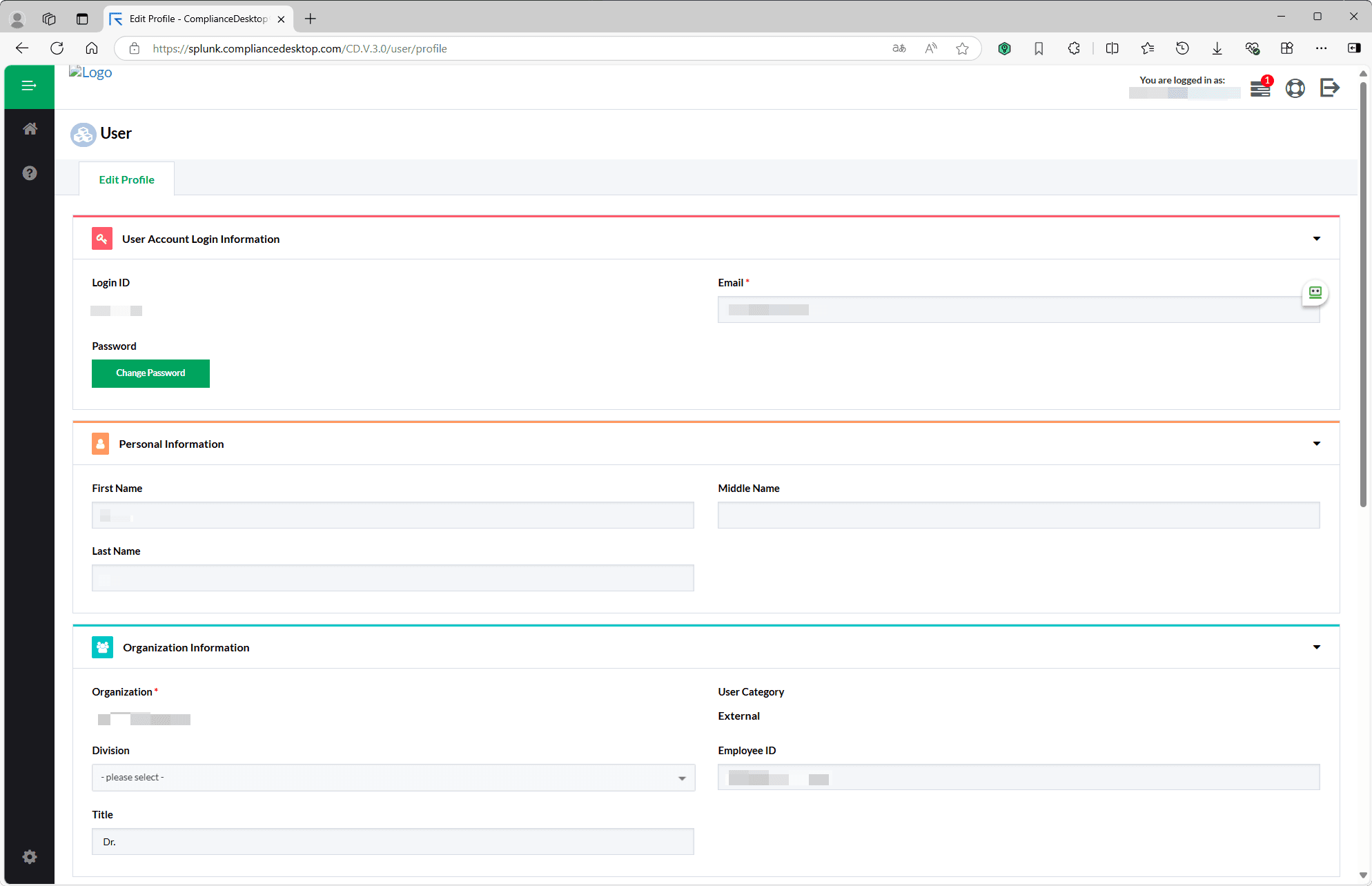 5. 登录 Compliance Desktop 合规系统 - 2
