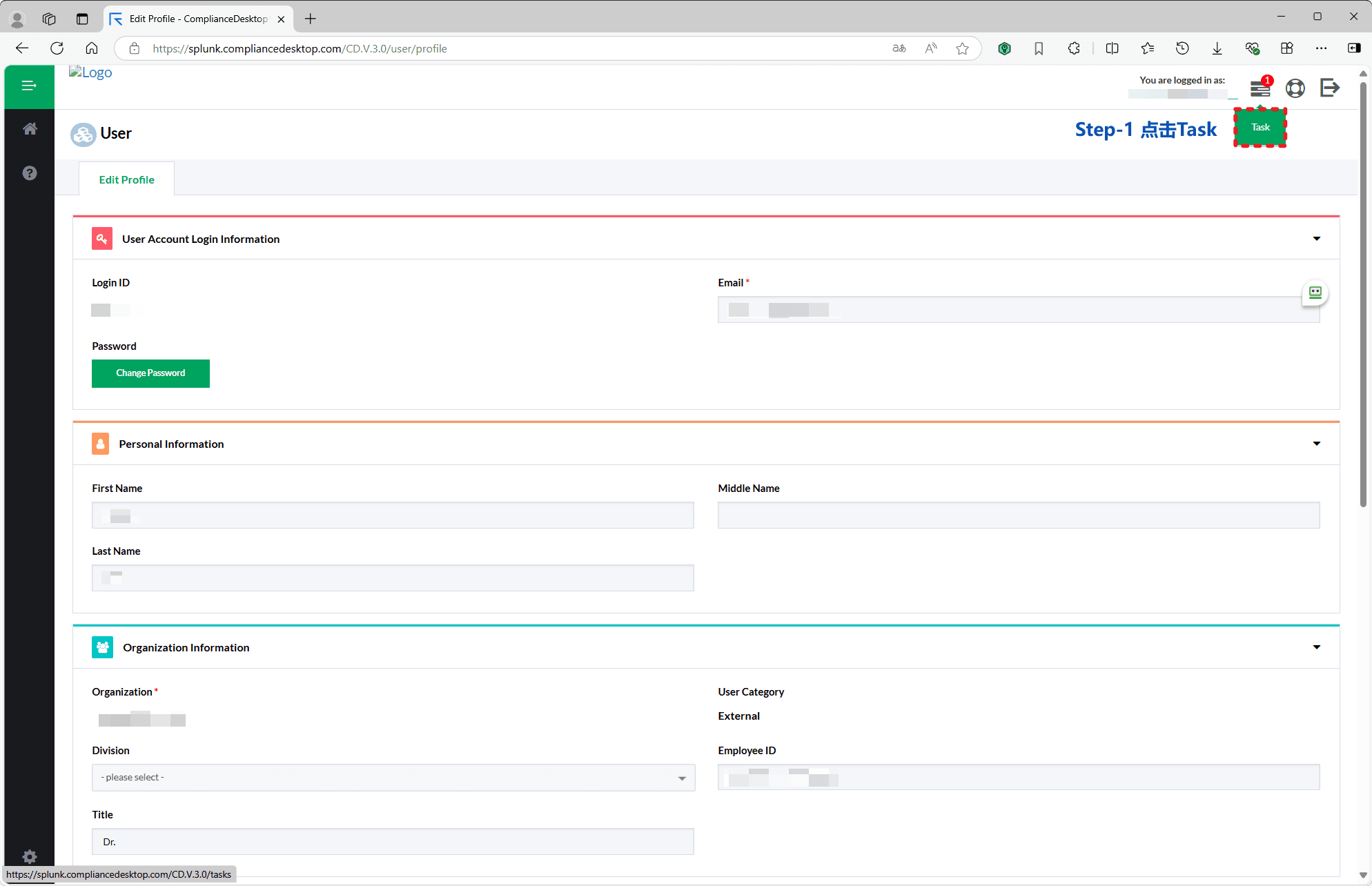 5. 登录 Compliance Desktop 合规系统 - 4