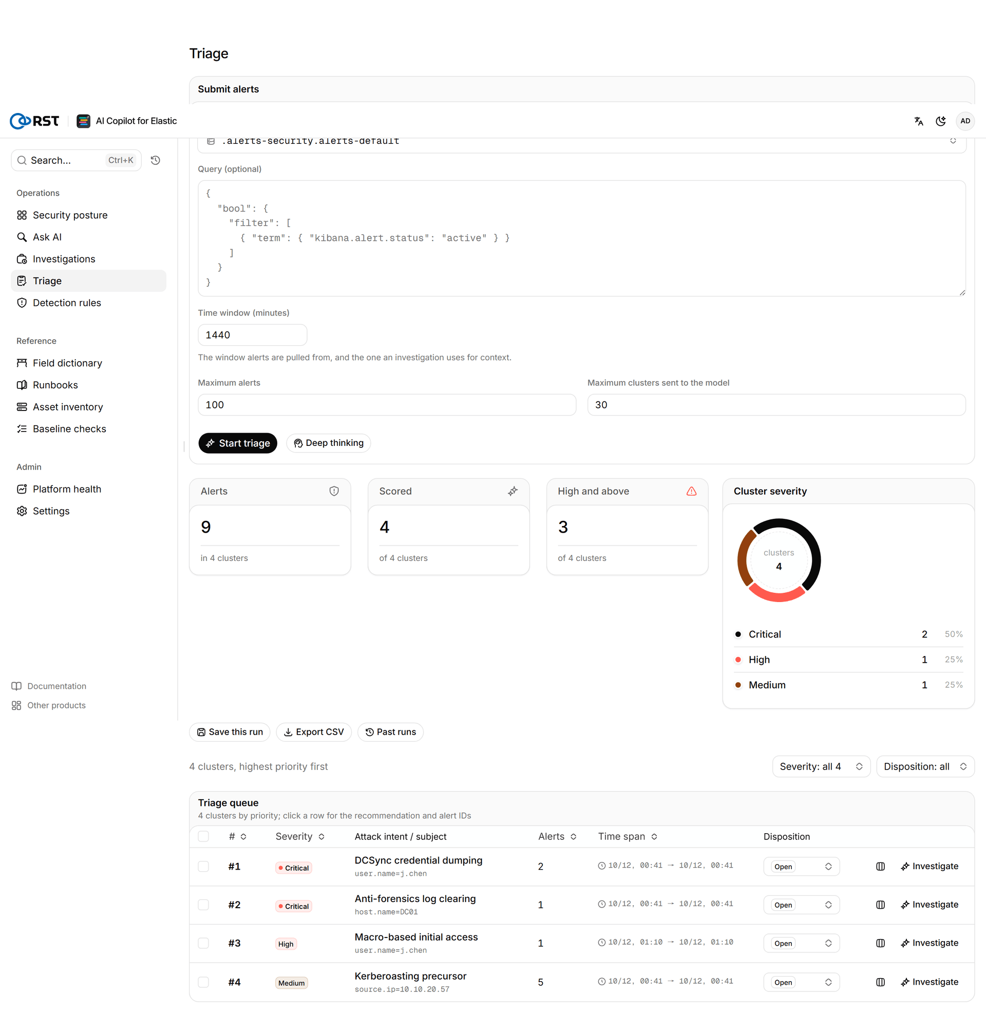 Product · batch triage result