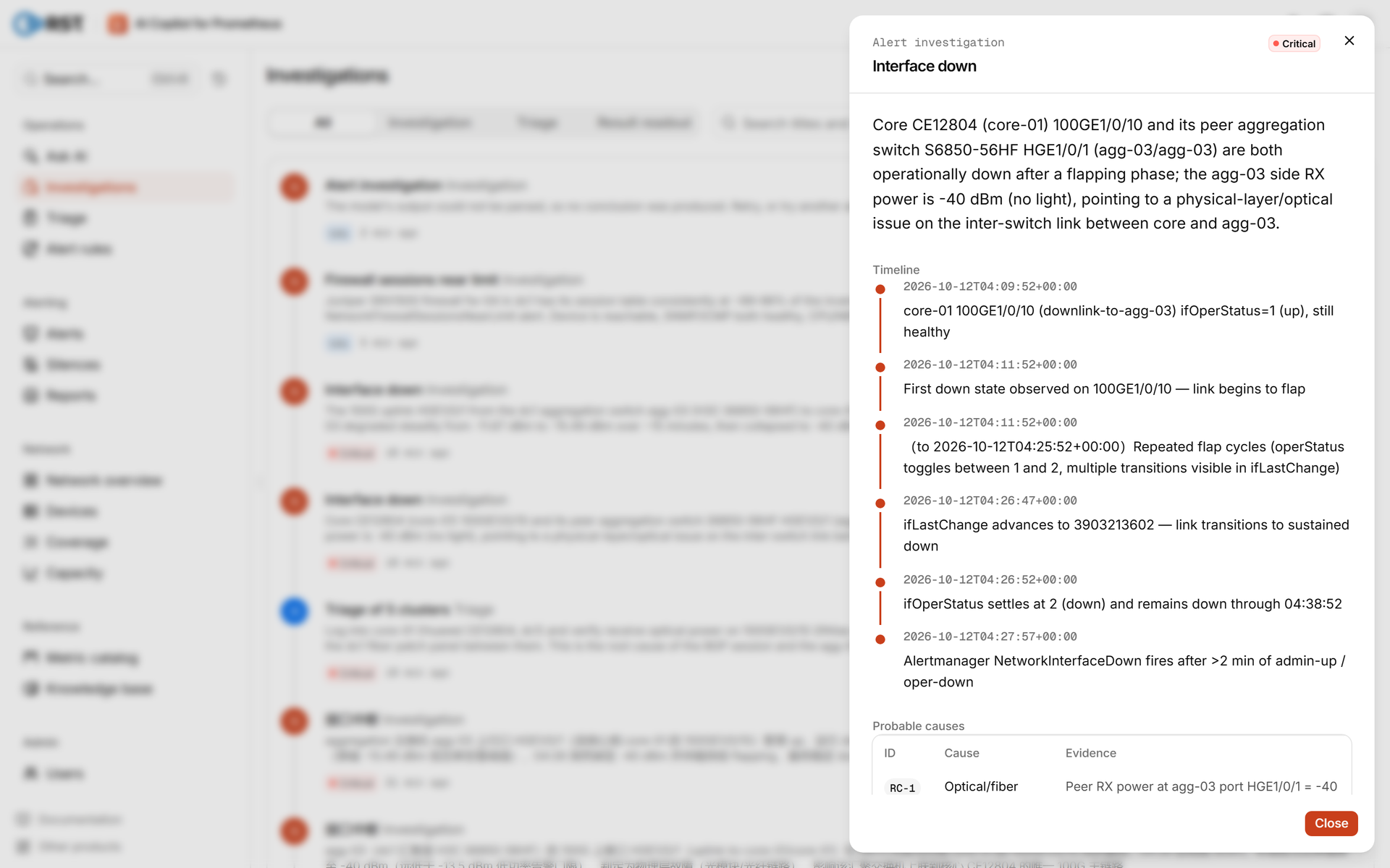 Product · investigation report (core-01 end)